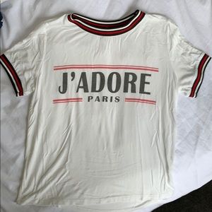 J’adore Paris fitted tee